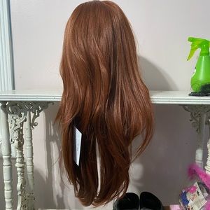 Brand New Auburn Human Hair Blend Lace Front Wig